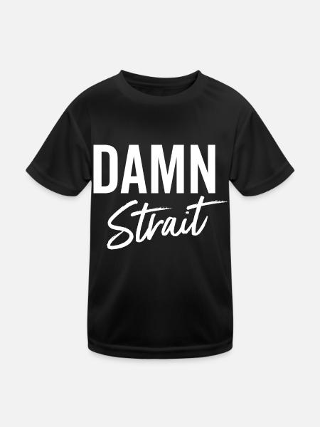Verdammte Meerenge - Kinder Funktions-T-Shirt - Schwarz - Vorne
