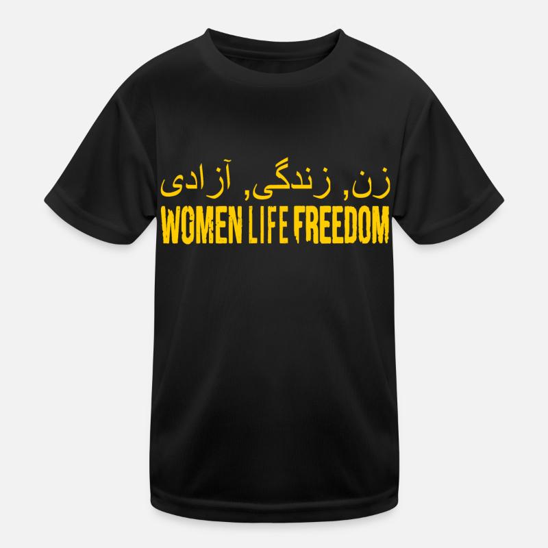 Women life freedom iran Kinder Funktions-T-Shirt