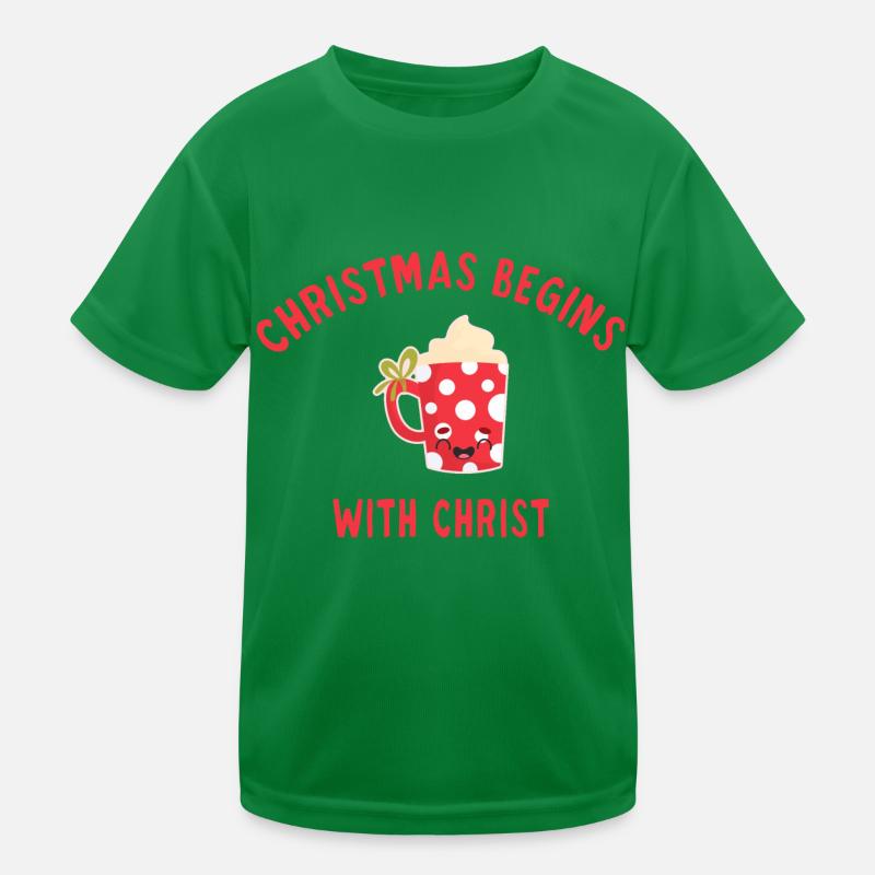 Christmas Begins With Christ le goûter de noël T-shirt sport Enfant