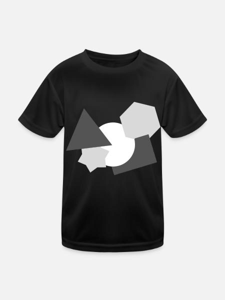 Forme - T-shirt sport Enfant - noir - Devant