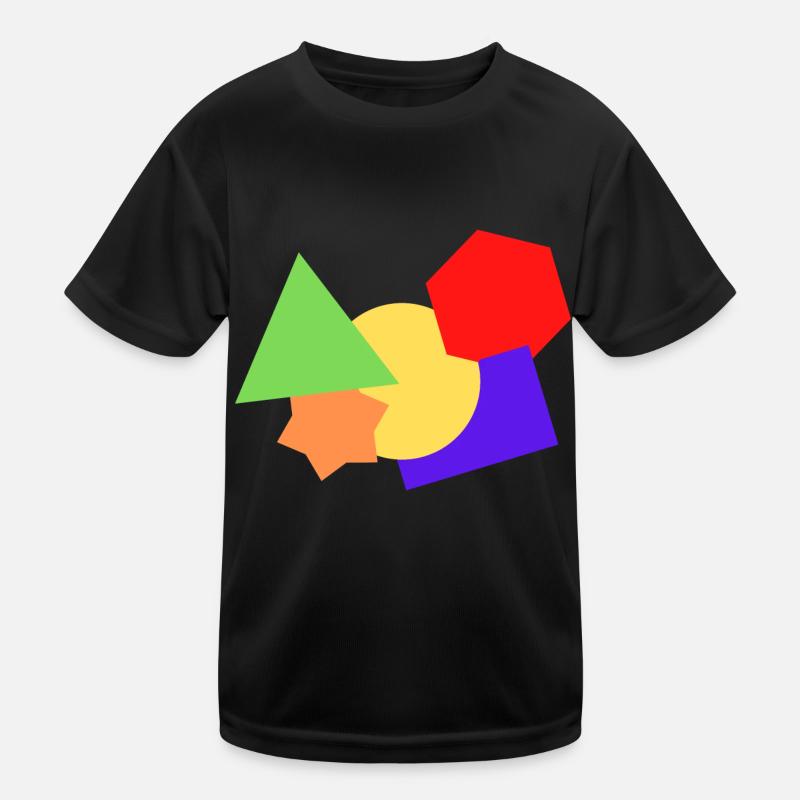 Formen bunt Kinder Funktions-T-Shirt