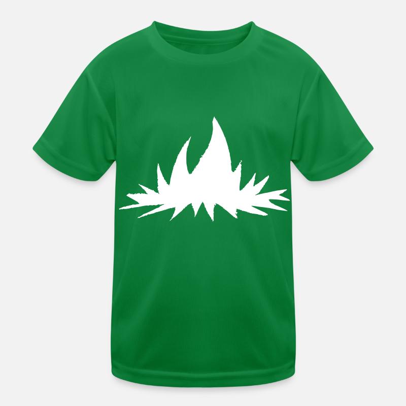 Campfire Camping Nature Forest Fire Vector 9 Kids Functional T-Shirt