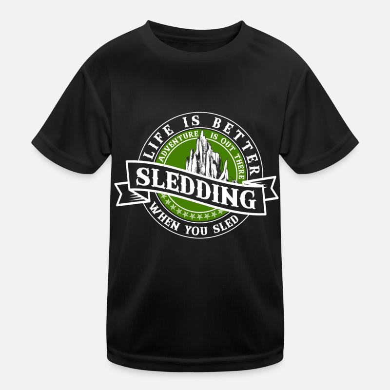 Sledging Sledging Slides Kids Functional T-Shirt