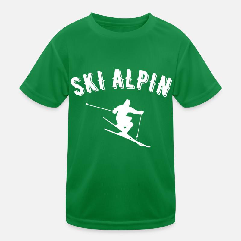 alpine skiing Kids Functional T-Shirt