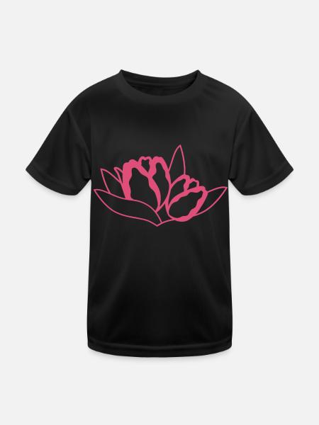 Tulip - Kids Functional T-Shirt - black - Front