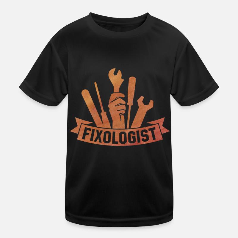 Fixologist Car Lover Auto Mechanic Vehicle Technic Kids Functional T-Shirt