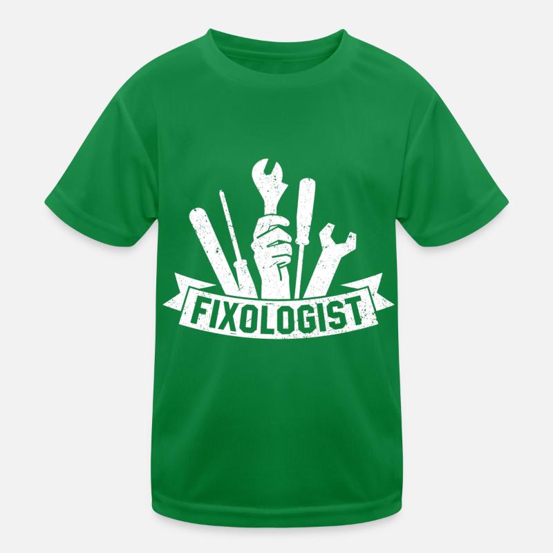 Fixologist Car Lover Auto Mechanic Vehicle Technic Kids Functional T-Shirt