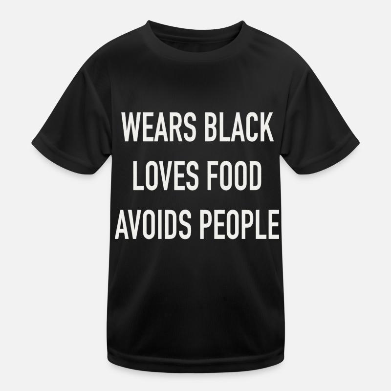 Wears black Kids Functional T-Shirt
