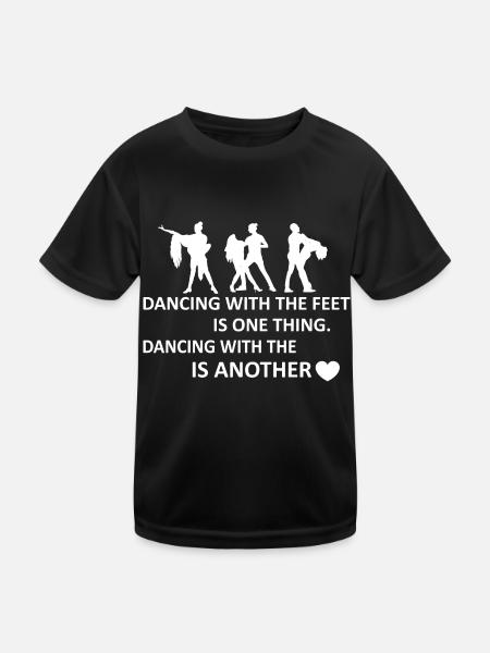 Danse Musique de danse - T-shirt sport Enfant - noir - Devant