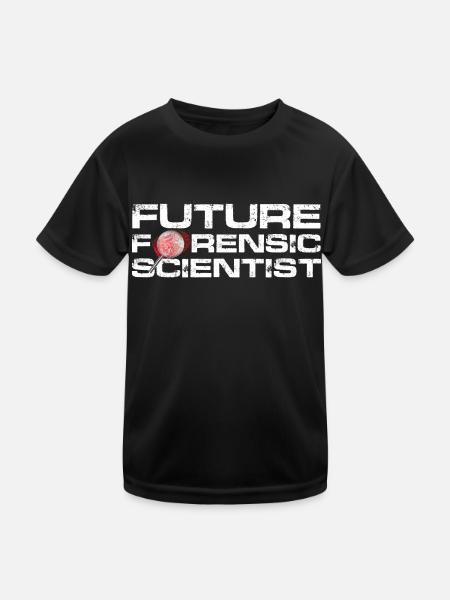 Future Forensic scientist - Kids Functional T-Shirt - black - Front