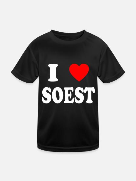 J’adore Soest - T-shirt sport Enfant - noir - Devant