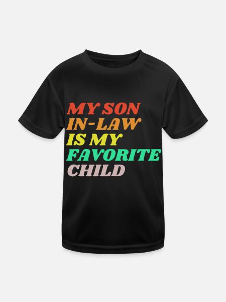 My son in law - Kids Functional T-Shirt - black - Front