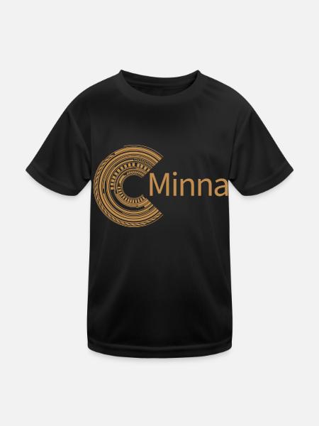 Pour Minna - T-shirt sport Enfant - noir - Devant