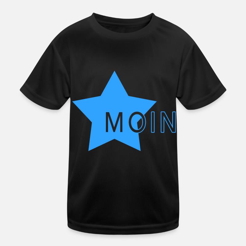 Moin mit Stern Kinder Funktions-T-Shirt