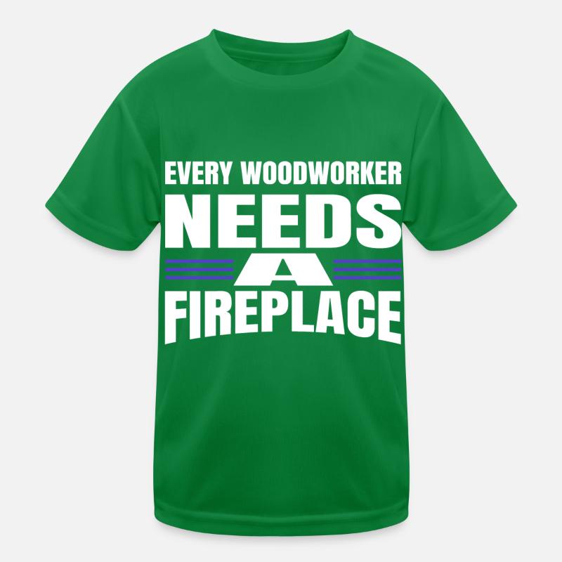 arboriculture carpentry present idea woodworking Kids Functional T-Shirt