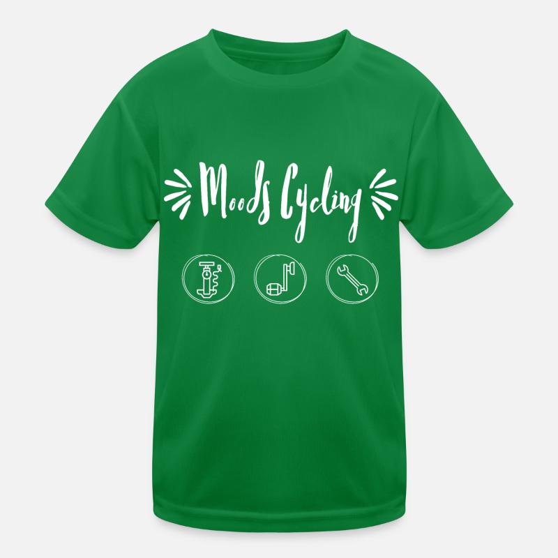 Moods Cycling in white Kids Functional T-Shirt