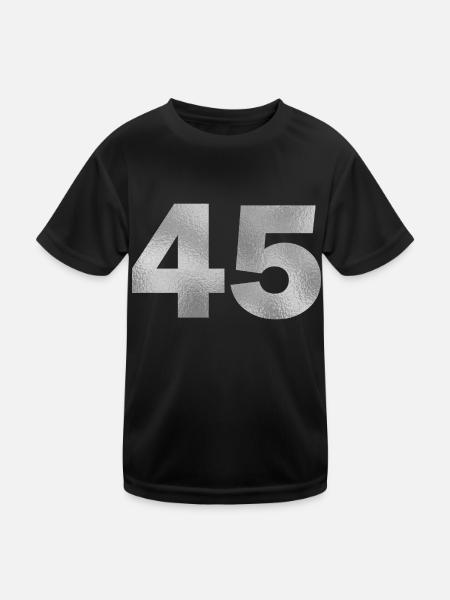 Birthday 45 years - Kids Functional T-Shirt - black