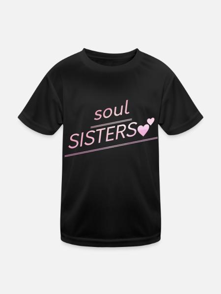 Friends - Soul Sisters - Kids Functional T-Shirt - black