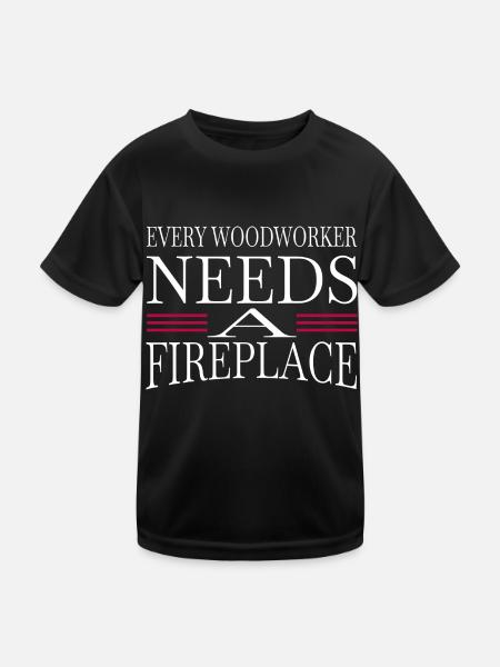 forester birthday present plumber - Kinder Funktions-T-Shirt - Schwarz - Vorne