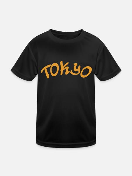 Tokyo - Japan - Japanese - Asia - Asia - Kids Functional T-Shirt - black - Front