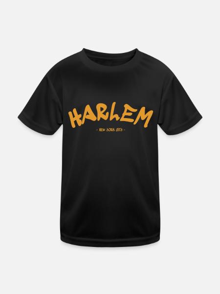 Harlem - New York City - USA - America - Kids Functional T-Shirt - black - Front
