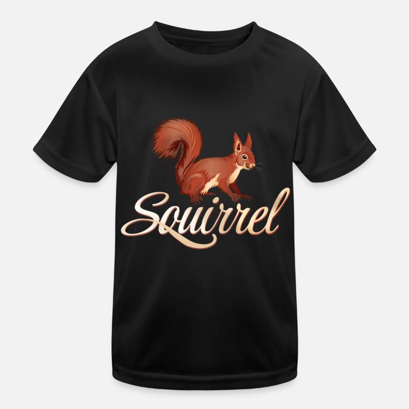 Écureuil de la Forêt Rouge T-shirt sport Enfant