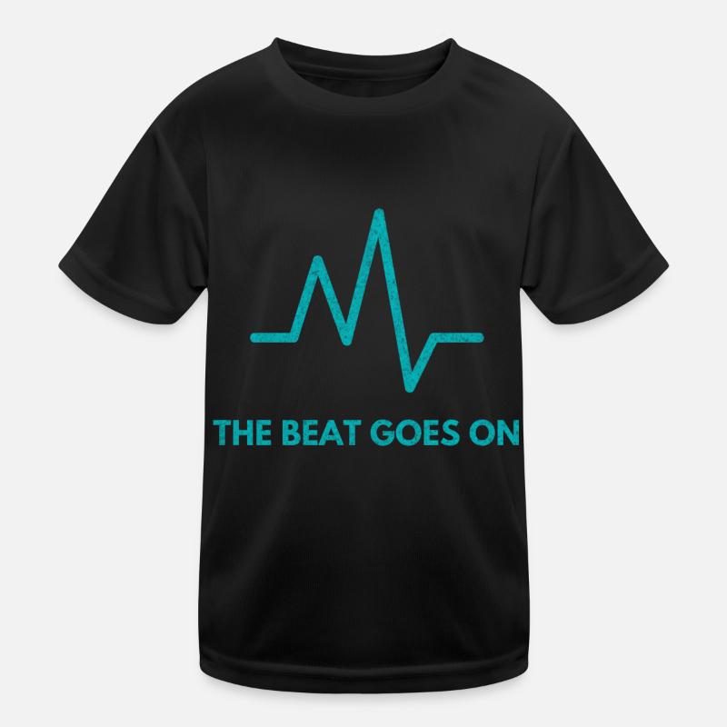 The Beat Goes On Frequency Grunge Kinder Funktions-T-Shirt