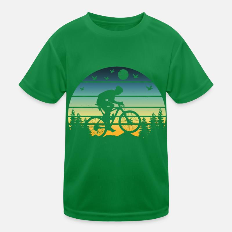 Mountain Biking Kinder Funktions-T-Shirt