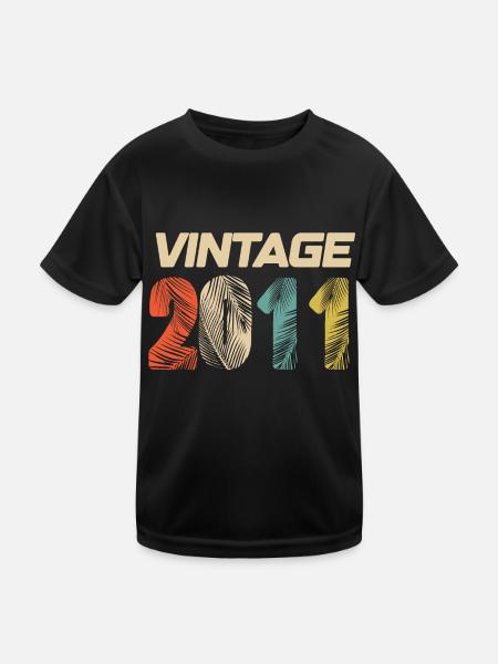 Vintage 2011 Retro - Best Seller - Kids Functional T-Shirt - black - Front