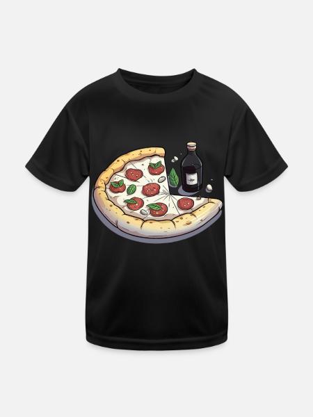 Der cremige Genuss - Kinder Funktions-T-Shirt - Schwarz - Vorne