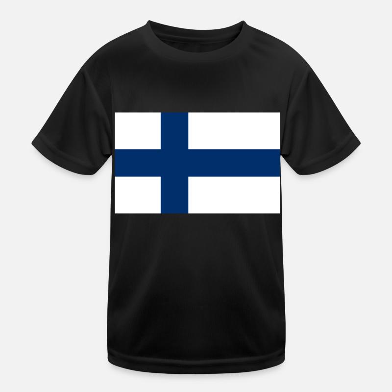 Finnland Kinder Funktions-T-Shirt