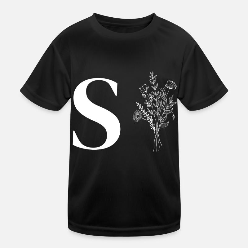 Minimalistische Blumen Kinder Funktions-T-Shirt