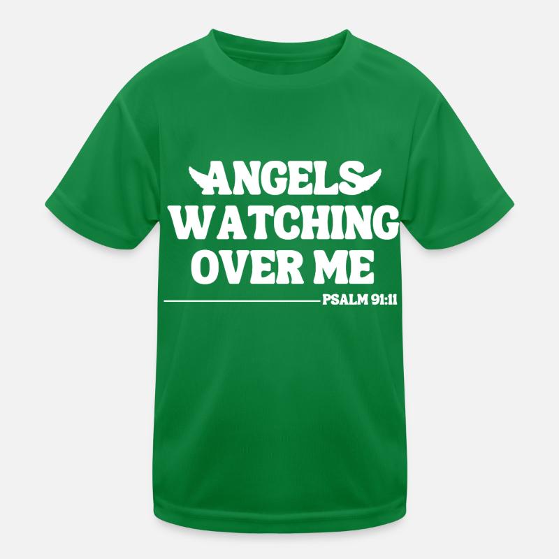 Angels Watching Over Me – Psalm 91:11 Kids Functional T-Shirt