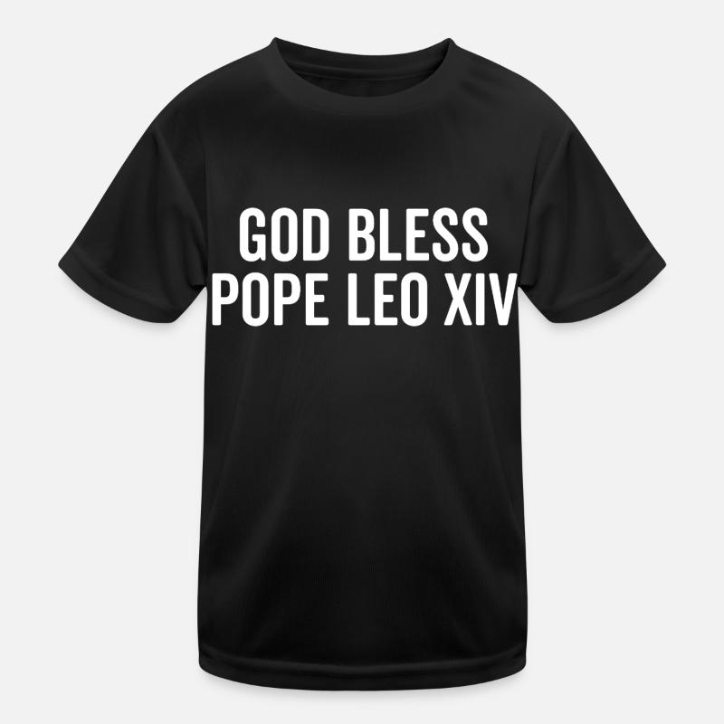 Gott segne Papst Leo XIV. Kinder Funktions-T-Shirt