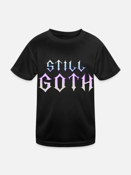 Toujours gothique ! Esthétique gothique Croix Y2K - T-shirt sport Enfant - noir - Devant