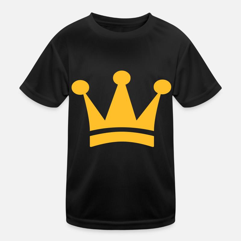 Couronne (V) - Kids Functional T-Shirt - black