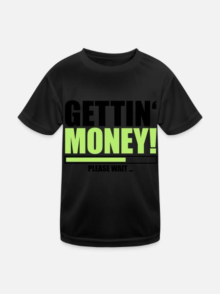 loading please far loading loading bar buendel geldsc - Kids Functional T-Shirt - black - Front