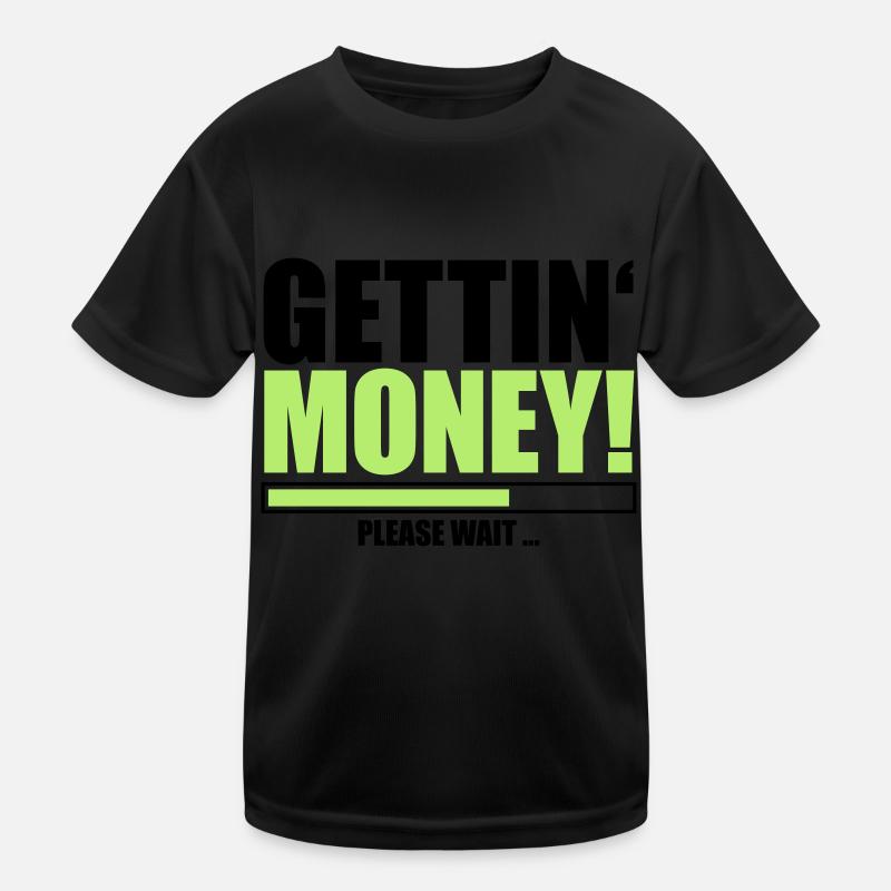 loading please weit lade ladebalken buendel geldsc Kinder Funktions-T-Shirt