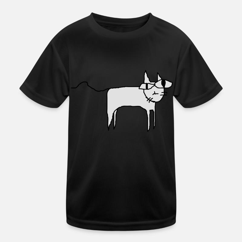 Katze Kinder Funktions-T-Shirt