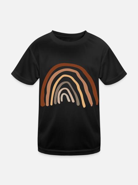 Rainbow - Kids Functional T-Shirt - black