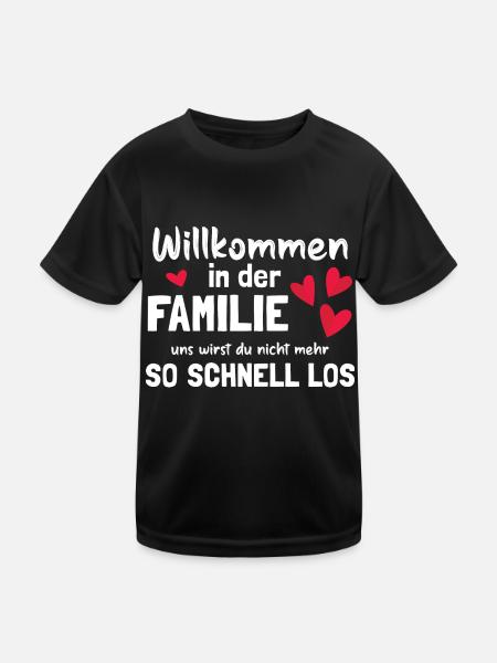Bester Schwiegersohn Familie - Kinder Funktions-T-Shirt - Schwarz - Vorne