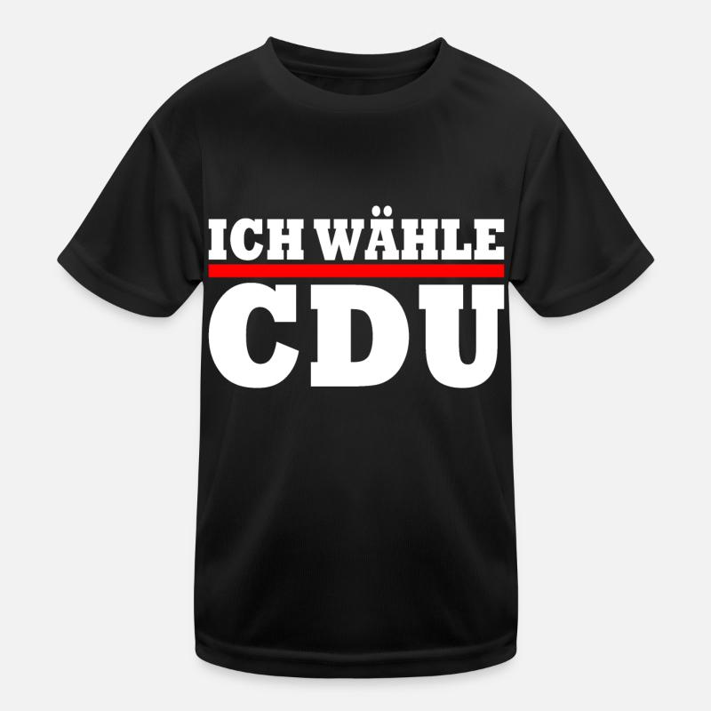 Ich wähle cdu Kinder Funktions-T-Shirt