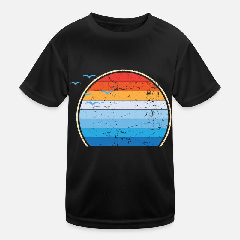 Sunset III Kinder Funktions-T-Shirt