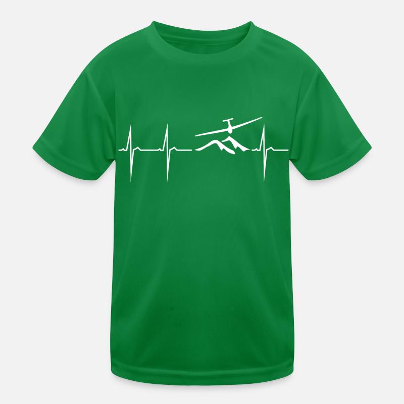 mon cœur bat pour le planeur T-shirt sport Enfant