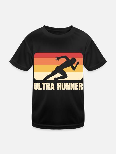 Ultra Runner Sportler Gift - Kinder Funktions-T-Shirt - Schwarz - Vorne