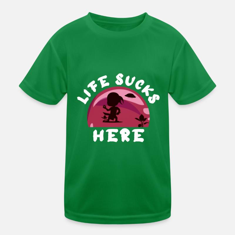 Das Leben hier ist scheiße Kinder Funktions-T-Shirt