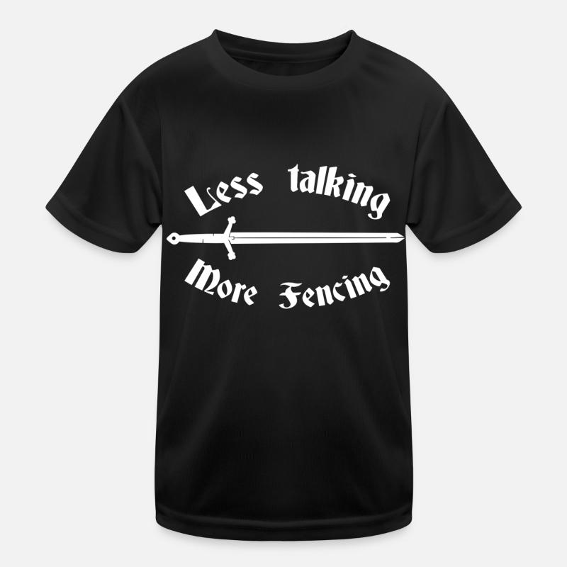 Moins de discussions - plus d’escrime T-shirt sport Enfant