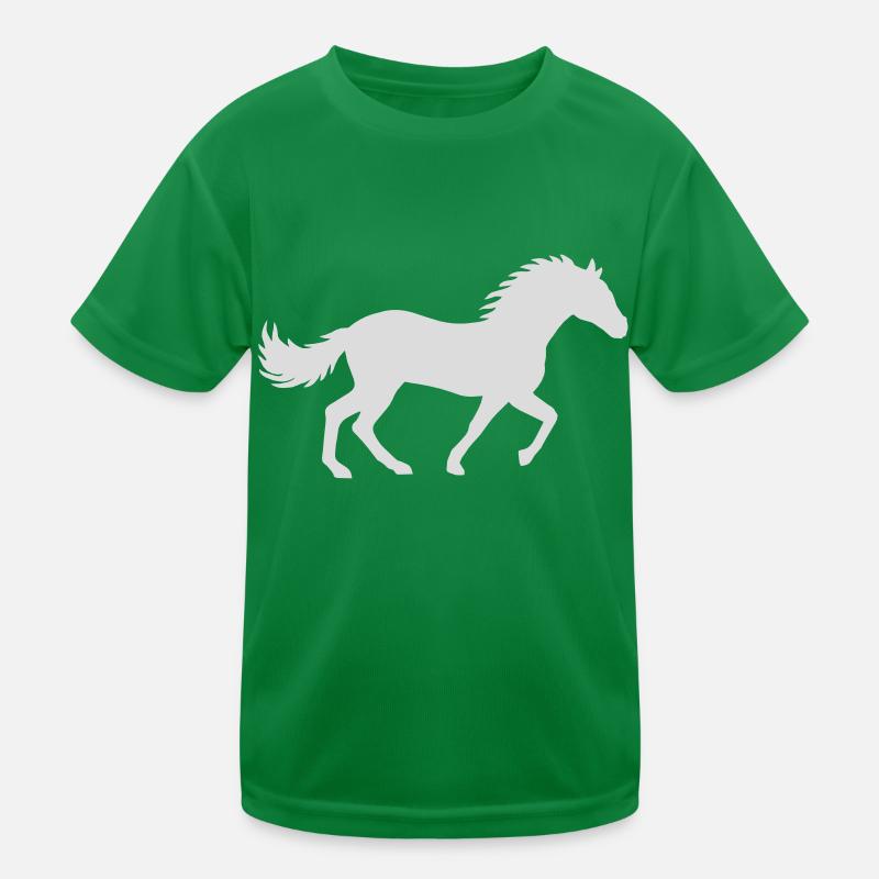 Conception de silhouette de cheval de course T-shirt sport Enfant