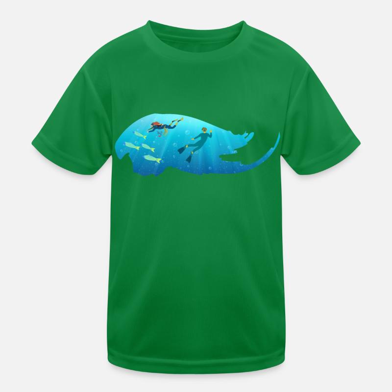 Scuba diving Kids Functional T-Shirt