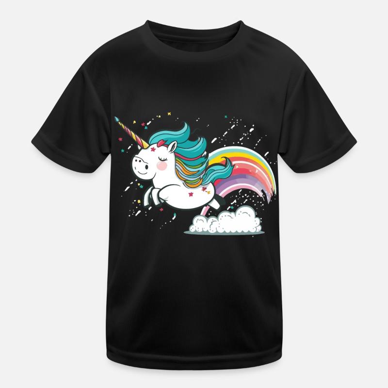 Rainbow Flight Kids Functional T-Shirt
